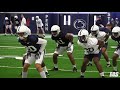 Micah Parson's first Penn State practice