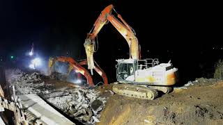 B 1/A 40: Abbruch der Überführung Buddenacker an der AS Sölde