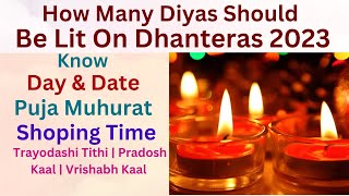 Dhanteras 2023 Date: How Many Diyas Should Be Lit On Dhanteras 2023 |  Diwali Festival 2023