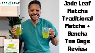 Jade Leaf Matcha Tea Bags Review - Organic Japanese Matcha \u0026 Sencha Green Tea Hot \u0026 Cold Brew