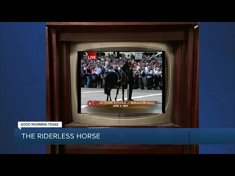 Why are boots backwards on funeral horse?