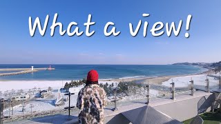 양양 겨울 서핑🌊 ep.2ㅣ양양 맛집ㅣ바다뷰 카페 🏖ㅣ카페epiㅣ첫밀ㅣ쌈이랑ㅣWinter surfing l Surfing in Korea 🇰🇷