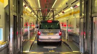 Euro tunnel from Calais to Folkestone.穿越英吉利海峡隧道—从法国到英国