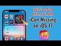 How To Fix Wifi And Cellular icon Missing On iPhone After iOS 17|iOS 17 Update (2023)