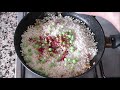 spanish saffron rice with garlic shrimp