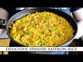 Spanish Saffron Rice with Garlic Shrimp