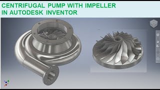 Centrifugal Pump with Impeller || Centrifugal pump design in Inventor 3d cad