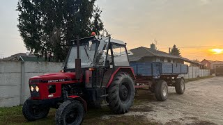 Zetor 7211 (Original Sound)  & vlek BSS 9T - Odvoz betonového odpadu