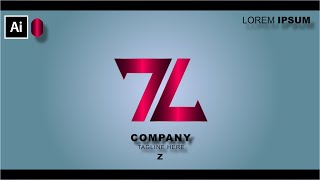 Modern Z  Letter Logo Design In Adobe Illustrator Tutorial |Best Logo Design  || With Inaa Graphics|