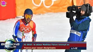 JO 2018 : le skieur Mathieu Faivre renvoyé en  France pour raison disciplinaire