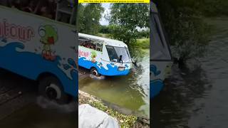 The driver lowered the bus into the water।😱#shortvideo #amazingfacts