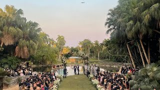 String Quartet performs the recessional song at Lele Pons & Guaynaa's wedding at Fairchild in Miami