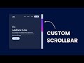 How To Create Custom Scrollbar Using CSS In Just 2 Minutes | Website Scrollbar Design