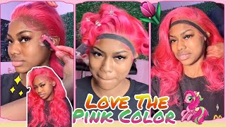 613 Blonde Lace Wig Transformation!💗 Pink Customized + Installation✨✨ Ft.@Recool Hair