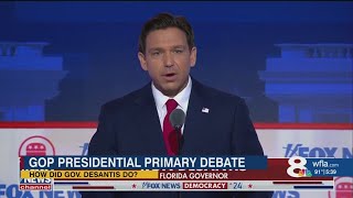 Gov. DeSantis’ target claims miss their mark in GOP primary debate