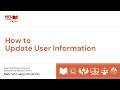 How to Update User Information