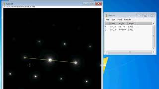 ImageJ  Measuring length and angle in TEM-SAD pattern