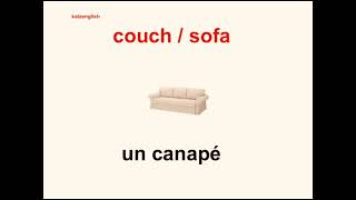 Apprenons les mobiliers de maison / furniture