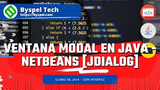 INTERFAZ GRÁFICA DE USUARIO ✅ JDialog MODAL Java Ejemplo ✅ COMO CREAR UN JDIALOG EN JAVA