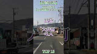 【1位納得】2024年5月・神奈川県市町村人口増加数ランキングTOP15　 #地理 #地理ネタ #日本地理 #人口増加 #神奈川