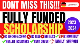 NO TUITION & APPLICATION FEES| FULLY FUNDED SCHOLARSHIP IN GERMANY 2023/2024| DAAD HELMUT SCHMIDT