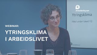 Webinar: Ytringsklima i arbeidslivet