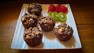 Protein-Rich Ragi-Oat Muffins with Jaggery, Walnuts \u0026 Chocochips