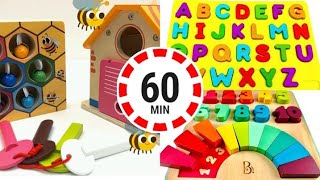 Best Toy learn ABC, Shapes, Numbers, Counting | Ultimate  60m Learning Activity Video For Toddlers