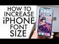 How To Change Text Size On iPhone / iPad!