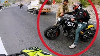 Angry police 😡 || चलती हुई वाइक से निकाली चाबी  || accident in India | bike crash India | #shorts #2