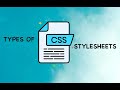 CSS tutorial for Beginners | Part 3 |  Types of CSS Stylesheets | UI Ninjas