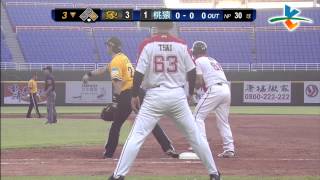 20130526 CPBL 象V.S猿 -3局下 余德龍失誤上壘 林煜清策動雙殺