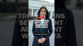 Trump signs settlement agreement with Meta