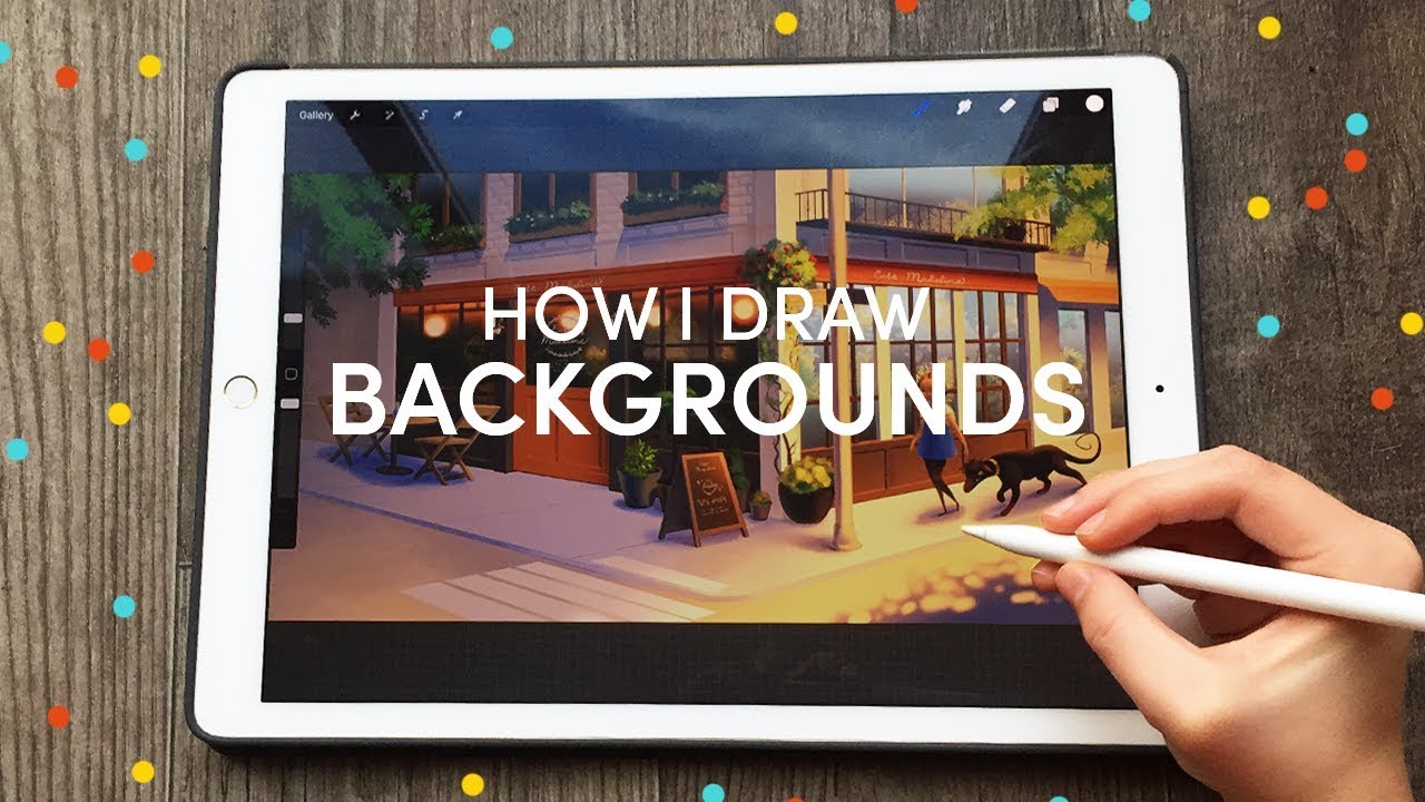 How I Draw Backgrounds Youtube