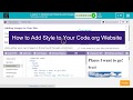 How to Add Style to Code.org Using CSS