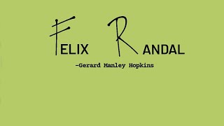 Felix Randal - Gerard Manley Hopkins (Poetry Analysis)