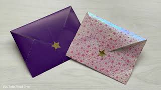 A4 KÂĞITTAN ZARF YAPIMI 💌/ KOLAY MEKTUP ZARFI / MAKE ENVELOPE / #Origami Letter Card / Paper Craft