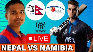 NEPAL VS NAMIBIA WORLD CRICKET LEAGUE 2 LIVE MATCH || NEP VS NAM ODI LIVE MATCH