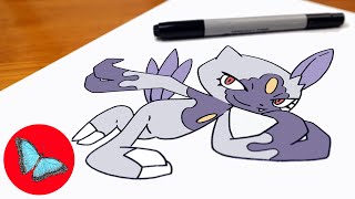 How To Draw Pokemon - Hisuian Sneasel Easy Step by Step