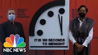 Scientists Keep Doomsday Clock At 100 Seconds To Midnight, Same As 2020 | NBC News NOW