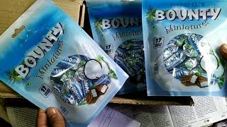 The Chocolates My Kids like Most, Bounty Coconut Chocolate Unboxing video @CaptBinoyVarakil