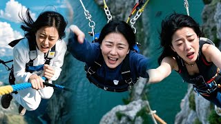 ヤングビューティーライケスExcitingスポーツ Bungee Jumping Is The Best For Her