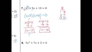 Algebra II Concepts Topic 3 Test Review