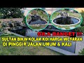 GILE !!! SULTAN BANGUN KOLAM KOI HARGA MILYARAN DI PINGGIR JALAN UMUM & KALI