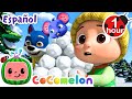 ¡Diversión con bolas de nieve! | CoComelon y los animales 🍉| Dibujos animados para niños