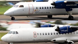 Liat Dash 8-300 and ATR 72-600 @ St Kitts (HD 1080p)