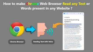 How to make Chrome Web Browser Read any Text or Words present in any Website ?