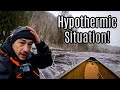 I Sunk my Canoe in Freezing Cold Rapids and Tarp Camped in a Blizzard After Falling in the Water.