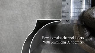 [Sign Making] How to make channel letters with 3mm long 90° corners with MBM160-VFB