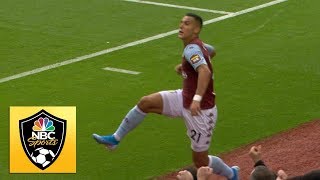 Anwar El Ghazi gives Aston Villa lead with brilliant finish vs Burnley | Premier League | NBC Sports